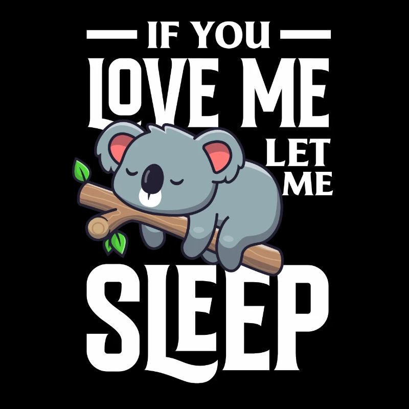 Drôle de koala endormi Koala Cadeau d’ours