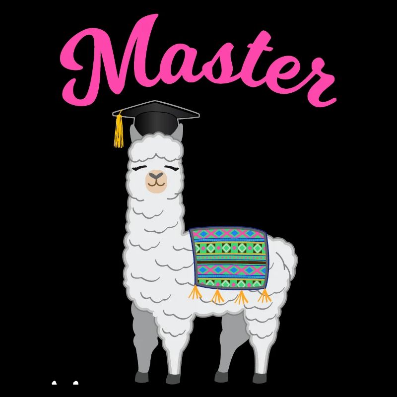 Master Studium Abschluss Lama Alpaka Geschenk