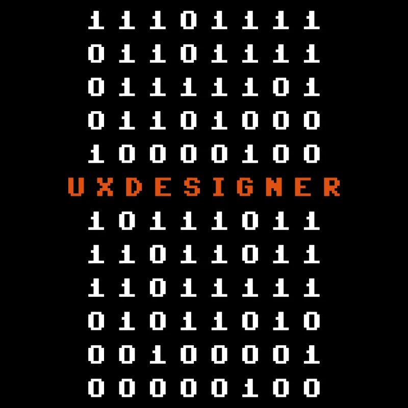 Cadeau UX Designer Nerd Matrix Bit Octets