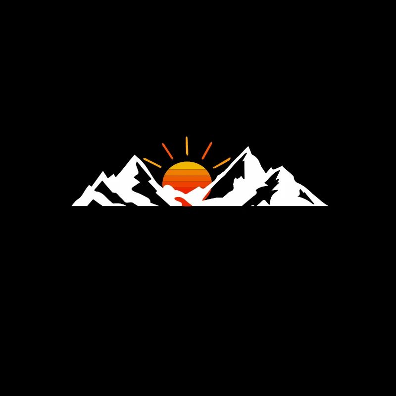 Coucher de soleil dans les montagnes