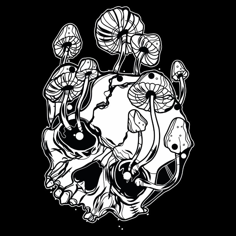 Magic Mushrooms // Skulls // Illustration