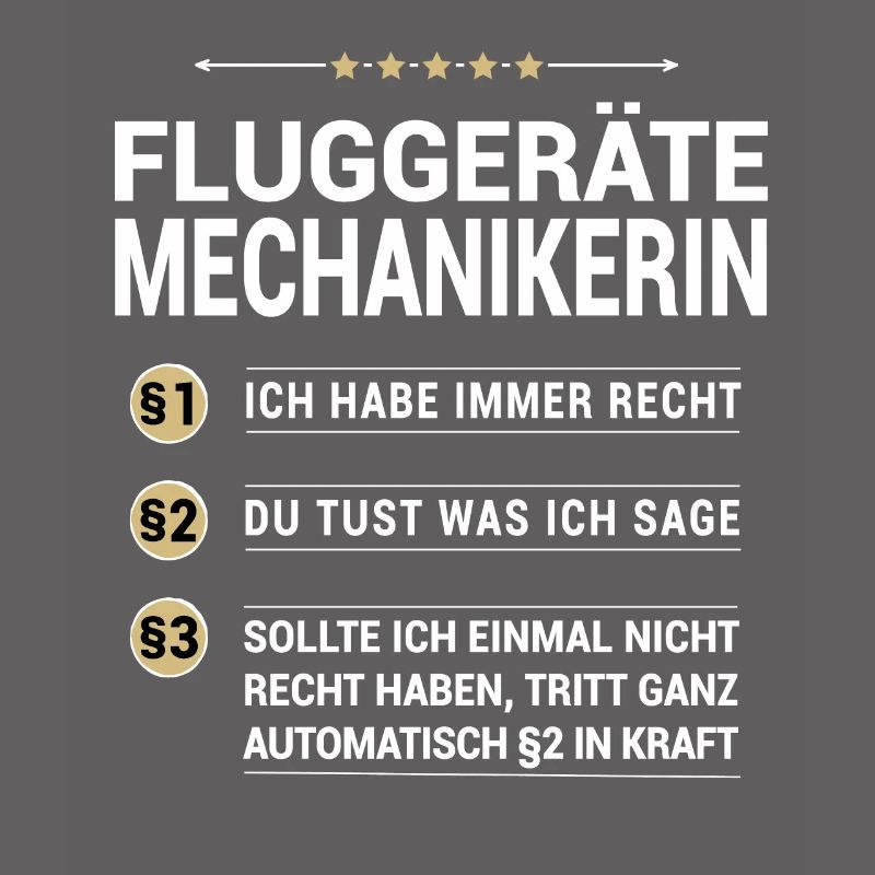 Fluggerätemechanikerin Beruf eigenen Paragraphen