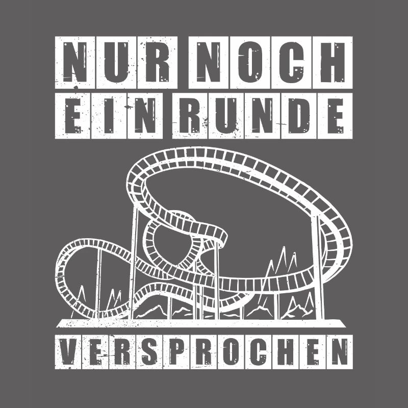 Eine Runde Freizeitpark Rollercoaster Achterbahn