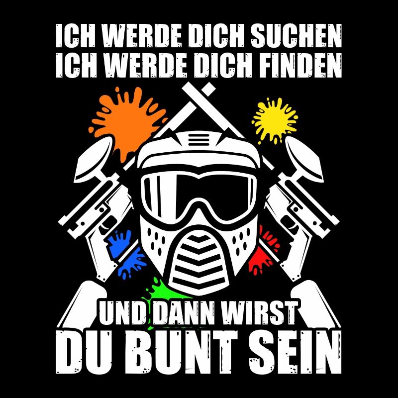 Bunt sein Gotcha Paintballspieler Paintball