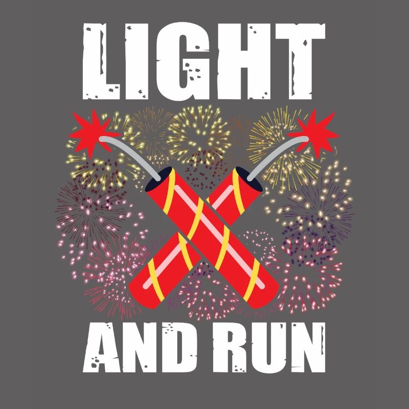 Light and run pyrotechnicians, firecrackers, fireworks