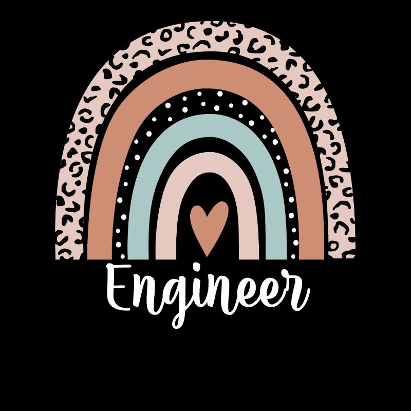 Engineer Rainbow Leopard Funny Engineer