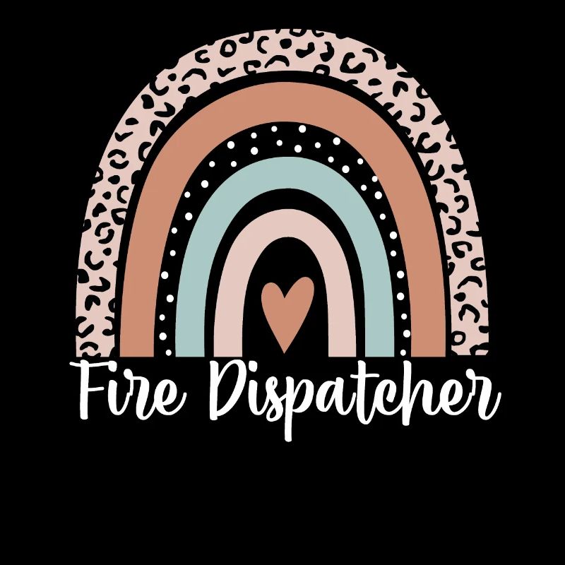 Fire Dispatcher Rainbow Leopard Funny Fire