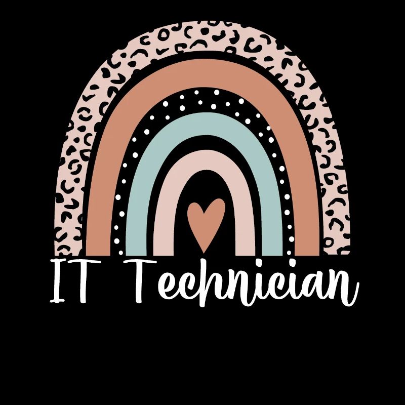 IT-Techniker Rainbow Leopard Lustiger IT-Techniker