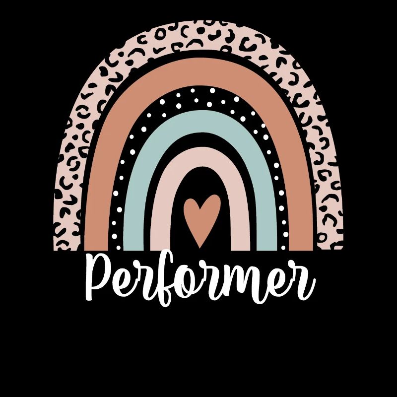 Performer Rainbow Leopard Funny Performer