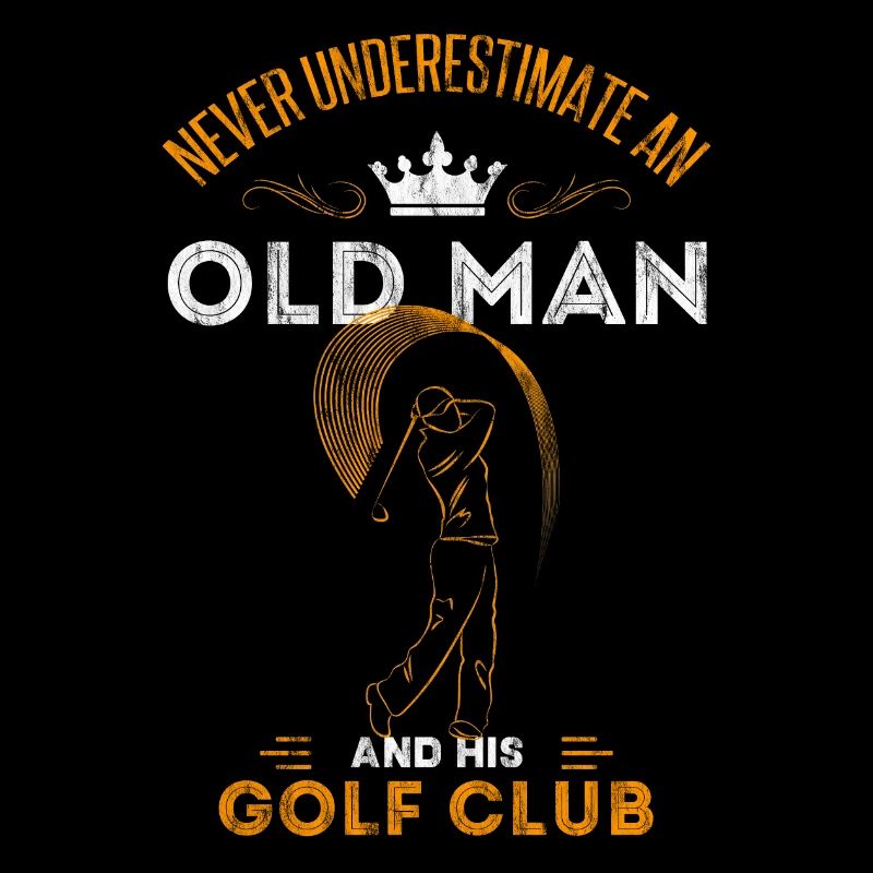 Old Man Golfen Golfer Opa Geschenkidee Alter Mann