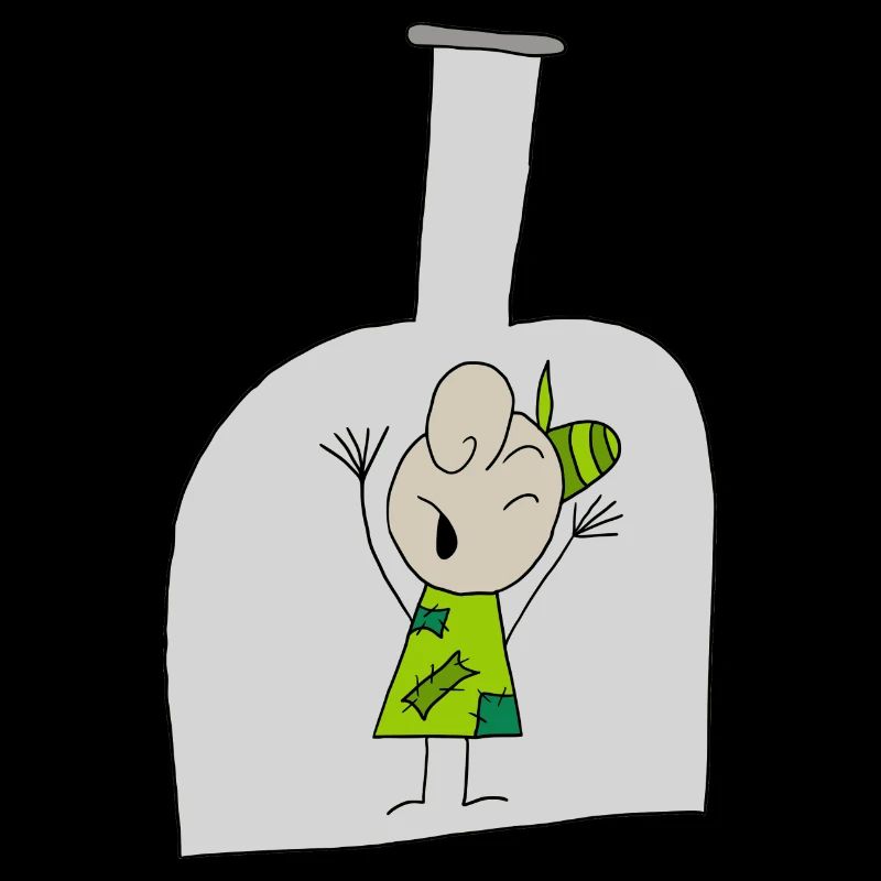 Junge in der Flasche