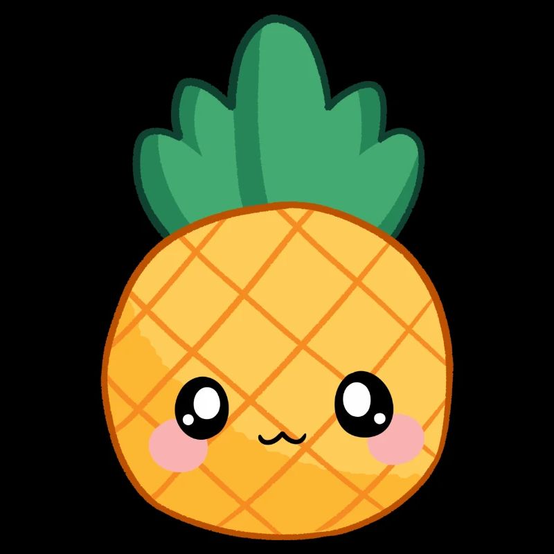 Süße Kawaii Ananas