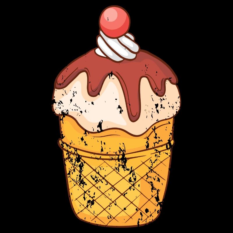 Retro Vintage Grunge Style Eis
