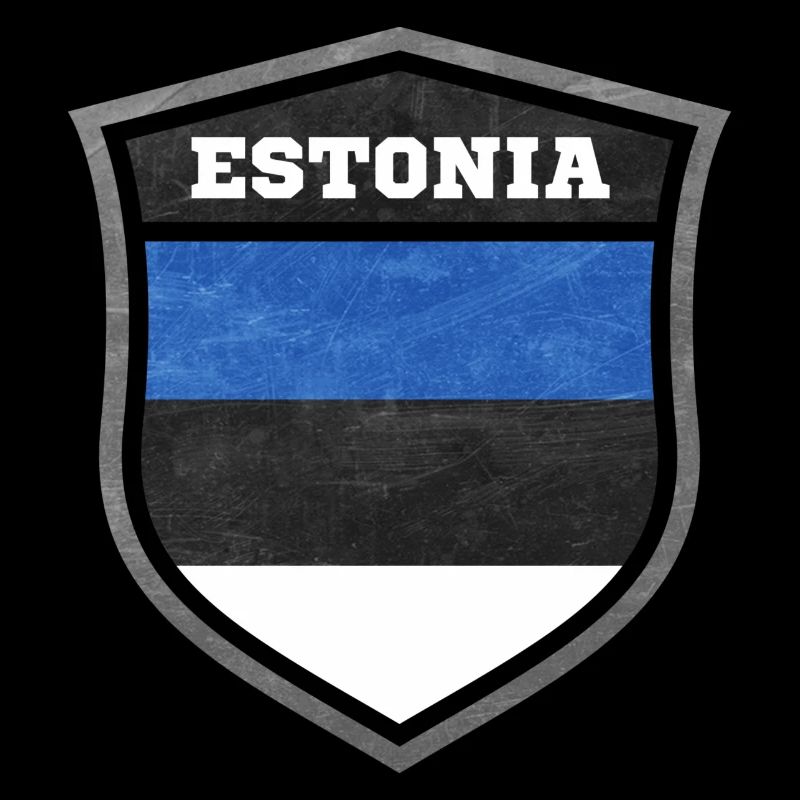 Estland-Schild Logo Emblem