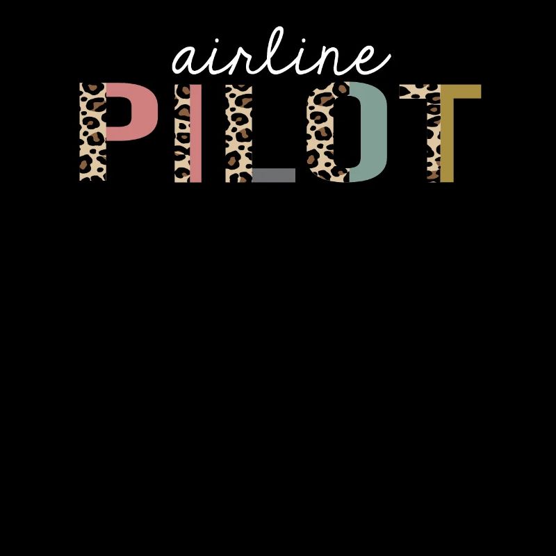 Airline Pilot Leopard Print Funny Gift