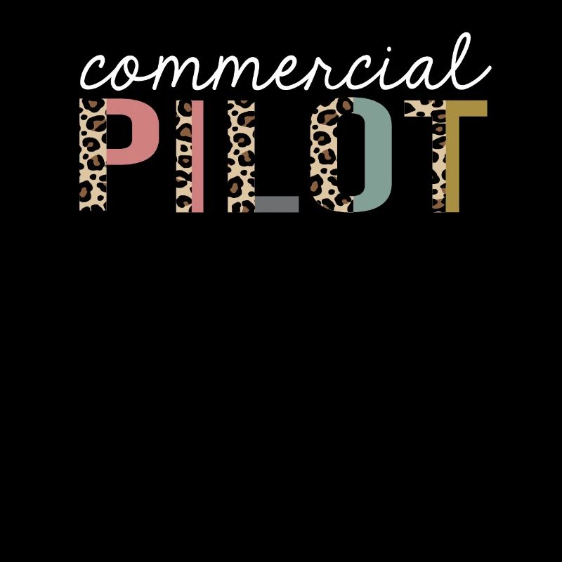 Cadeau drôle d'impression de léopard de pilote commercial