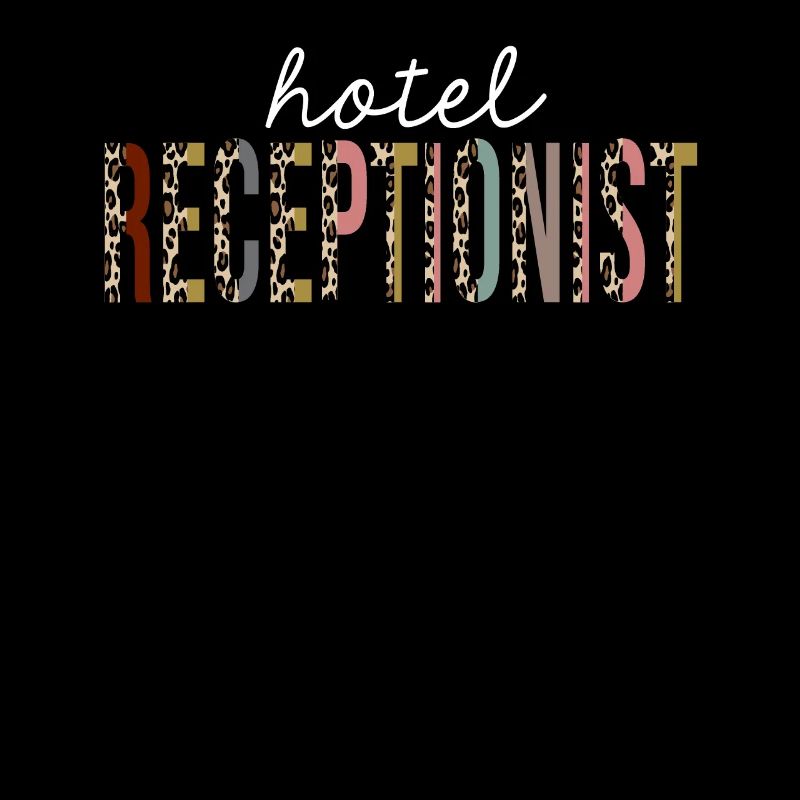 Hotel Receptionist Leopard Print Funny Gift