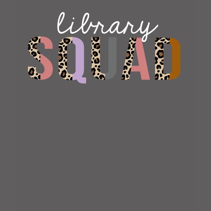 Library Squad Leopard Print Funny Gift