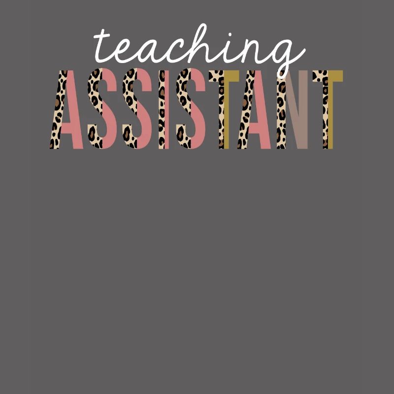 Assistant d’enseignement Leopard Print Funny Gift