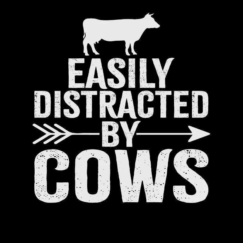 Facilement distrait par les vaches noires et blanches