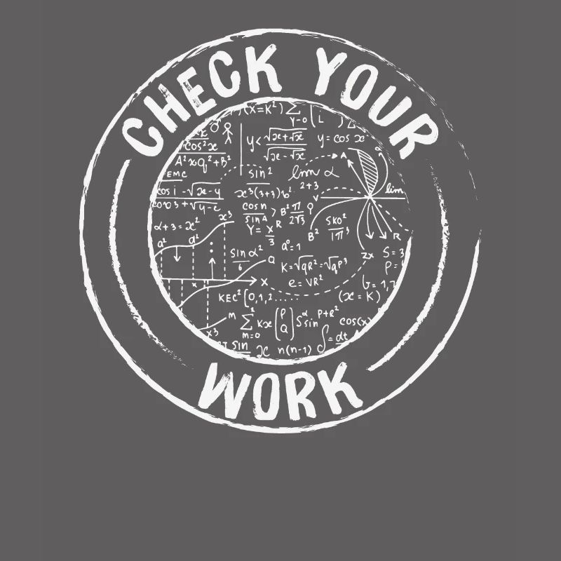 Check Your Work Math Quotes