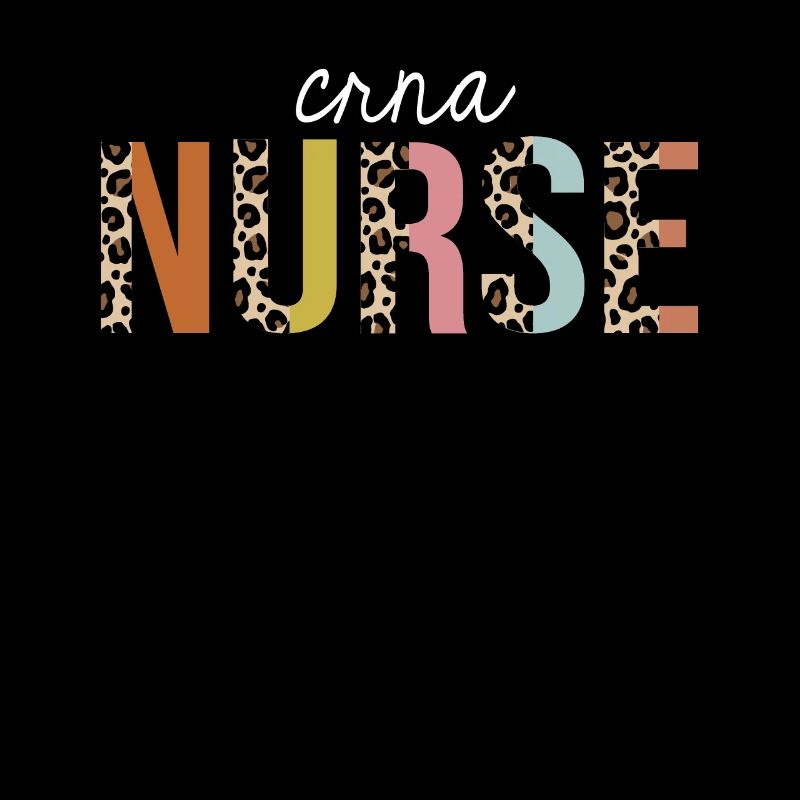 CRNA infirmière coloré léopard imprimé drôle