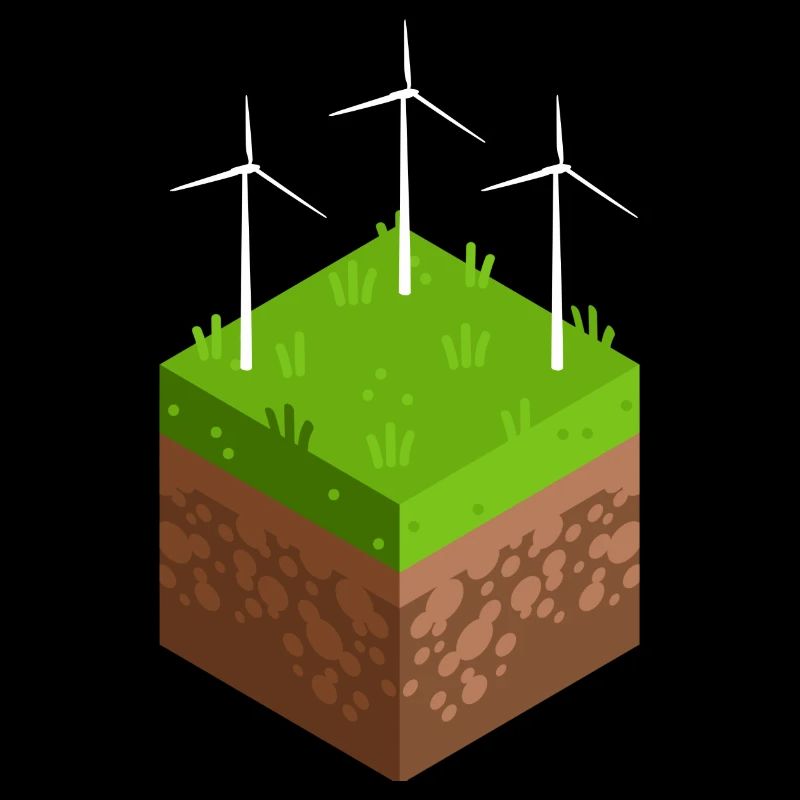 Energiewende mit Windrad