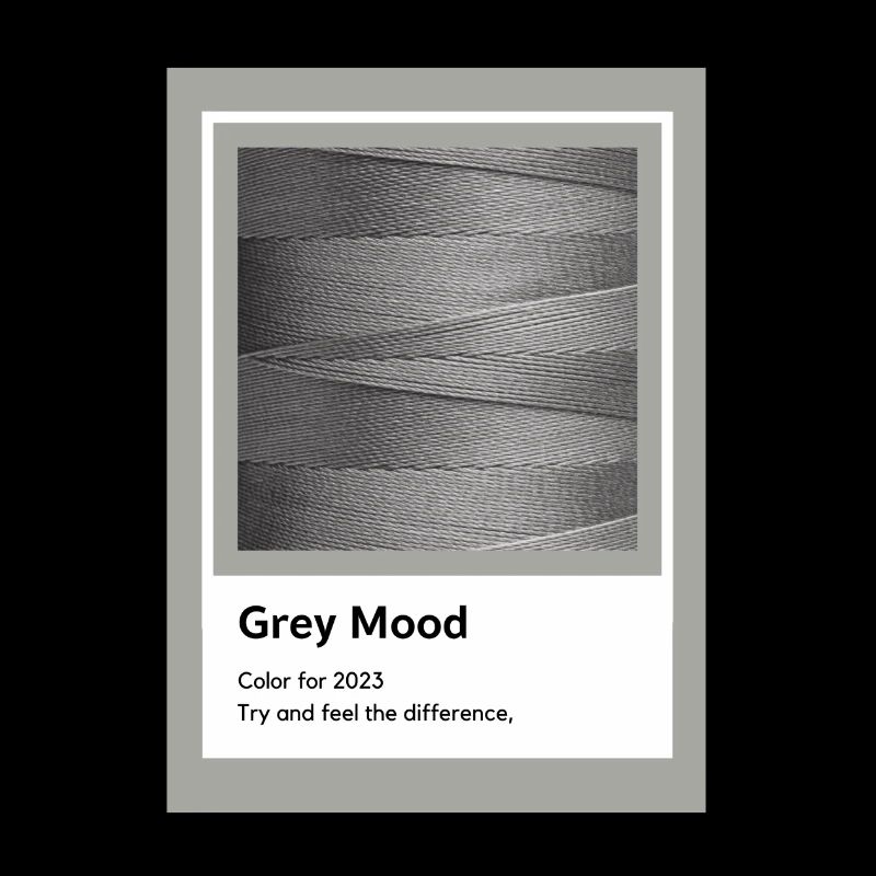 Farbe Grau Faden Geschenkidee Kunst