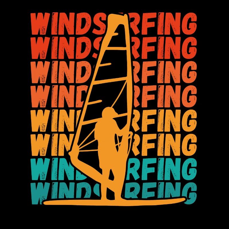 Windsurfer on surfboard