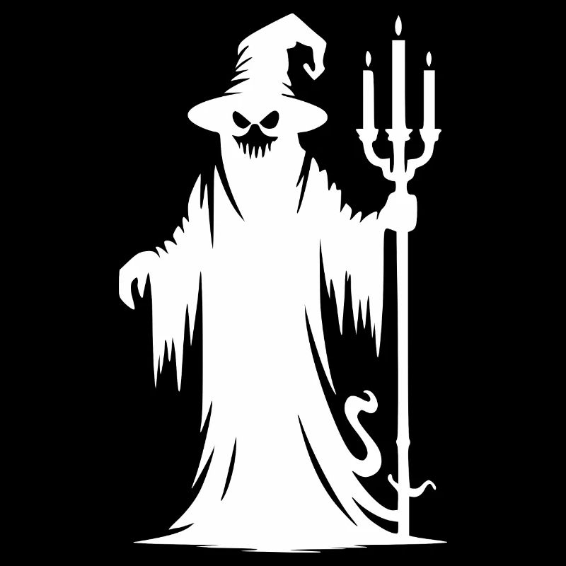 Halloween Monster with Candlestick