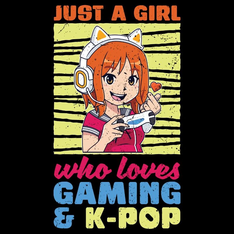 Nur ein Mädchen das Gaming und K Pop liebt K Pop