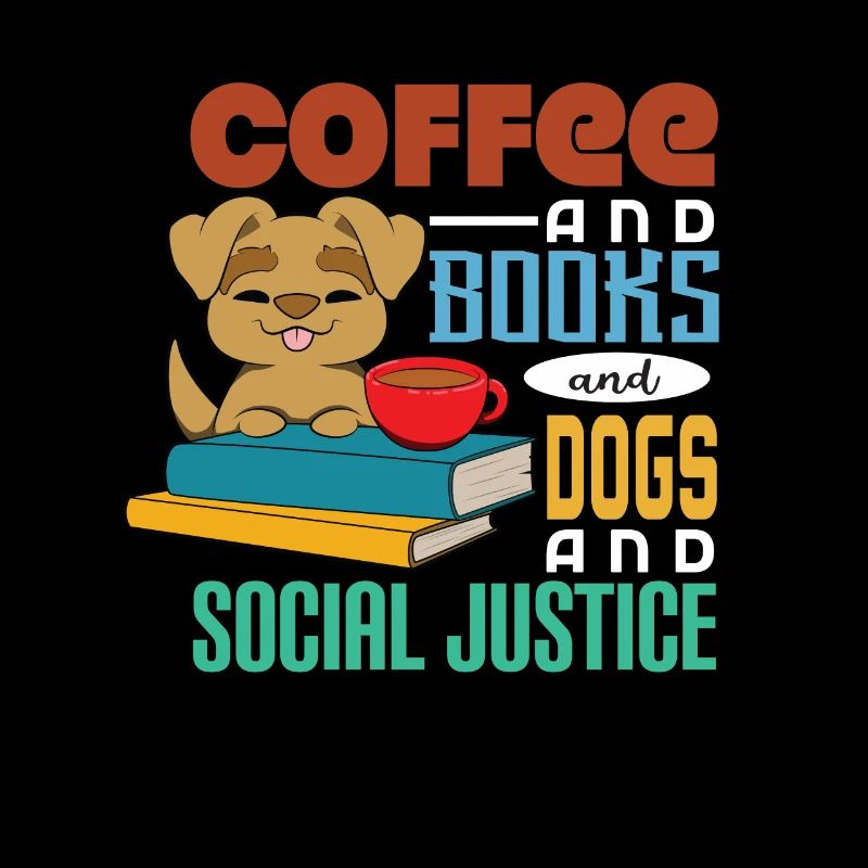 Kaffee und Bücher und Hunde