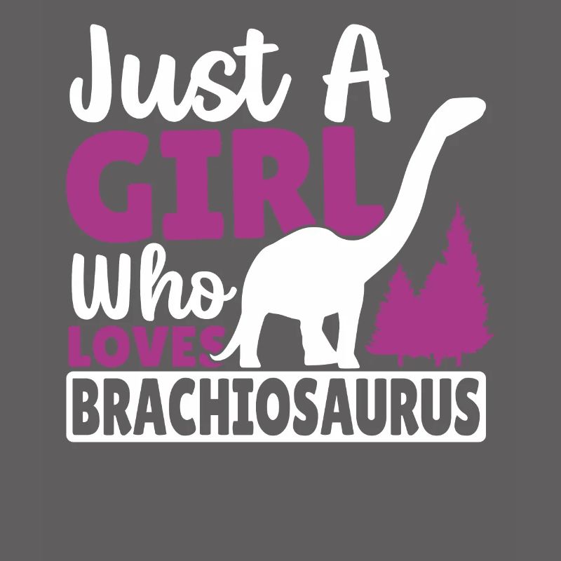 Nur ein Mädchen, das Brachiosaurus liebt