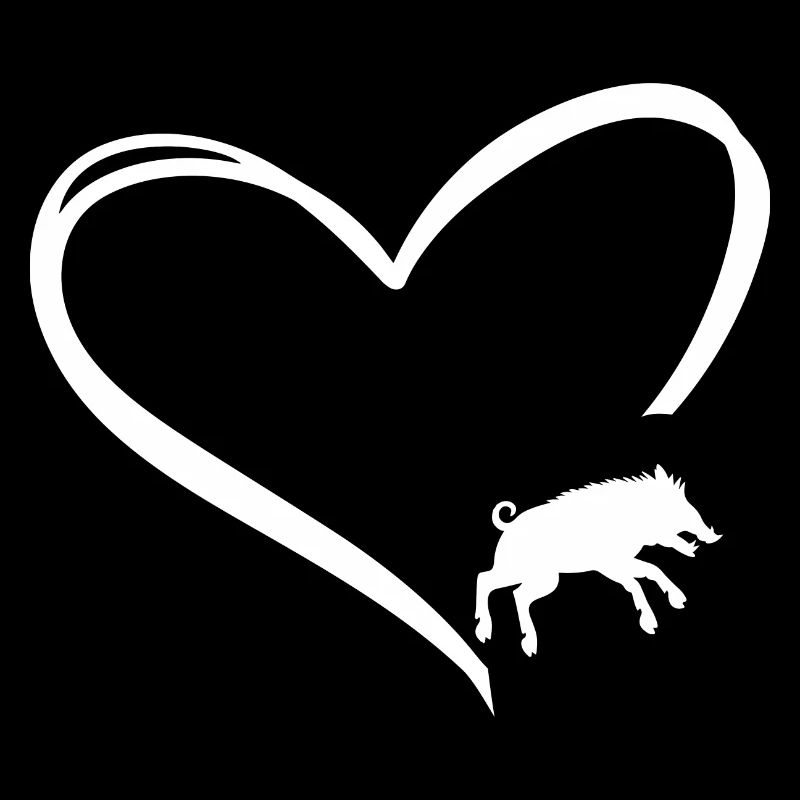 Tier im Herz Wildschwein