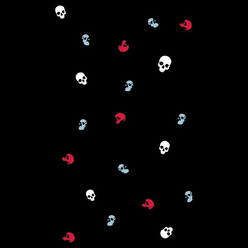 Totenkopf Muster - Skull Pattern bunt Death Metal
