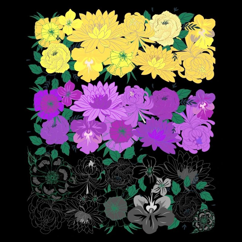 Non binary flower flag