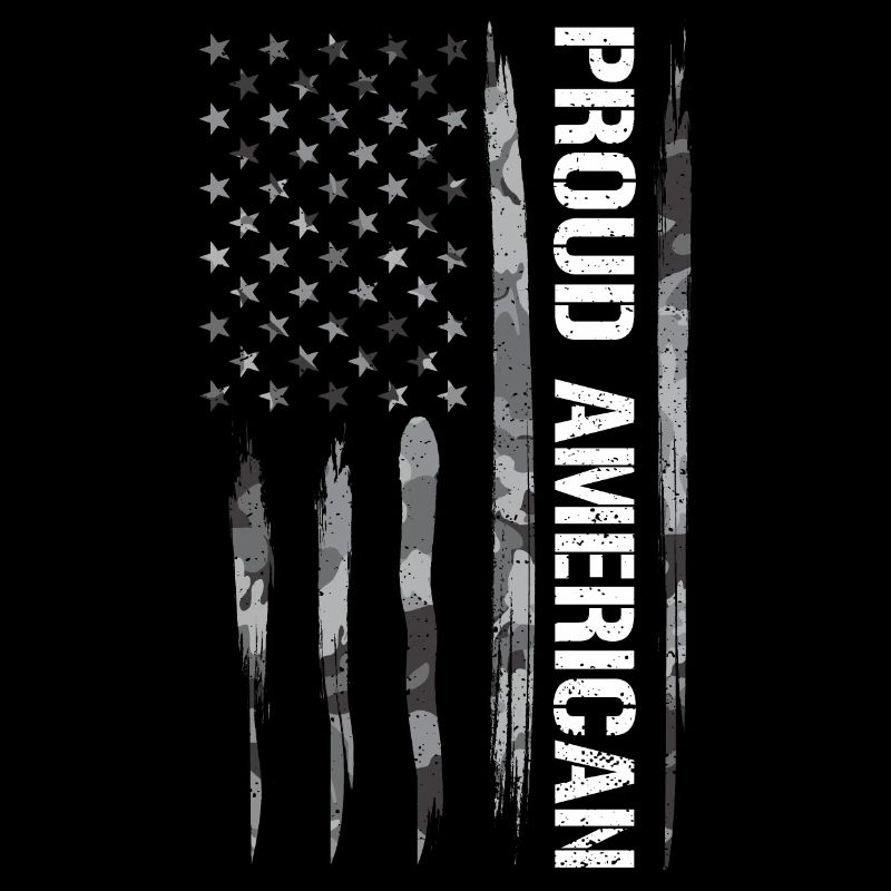 Fier Américain - Drapeau américain