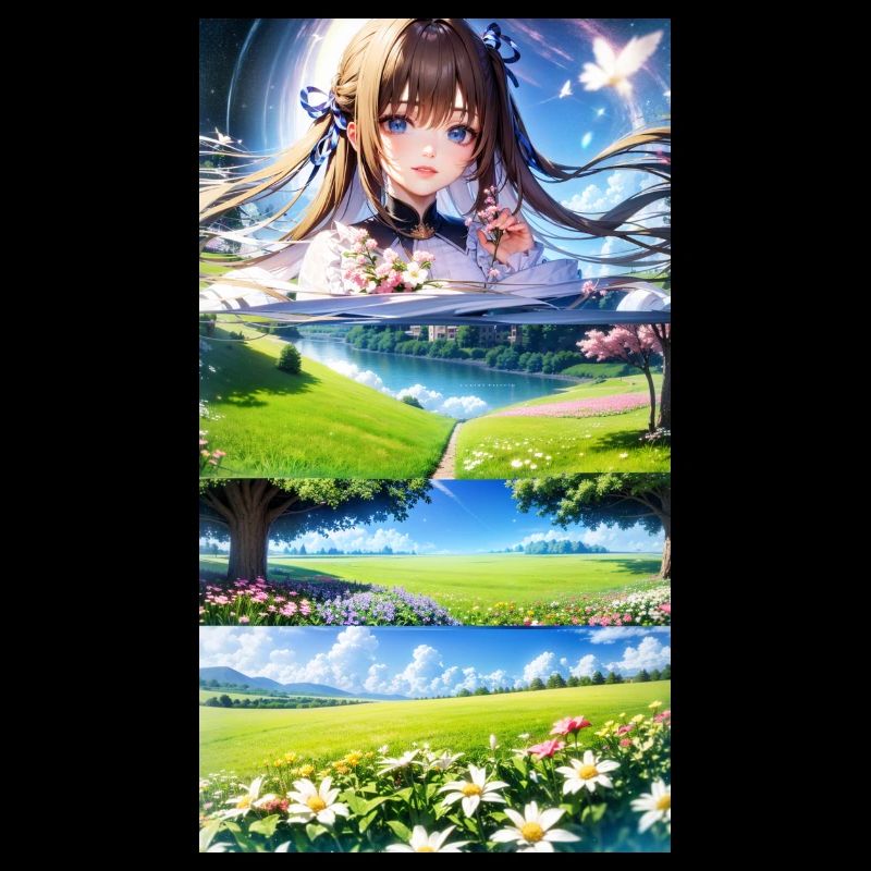 Landscape with 4 Areas, Generative AI