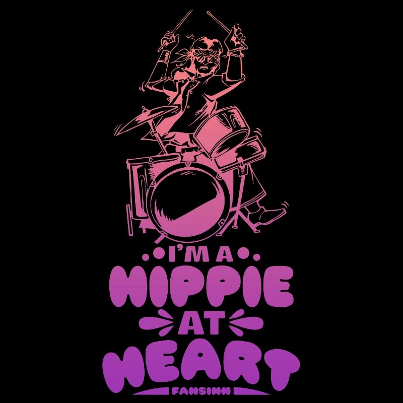 Hippie plays drums