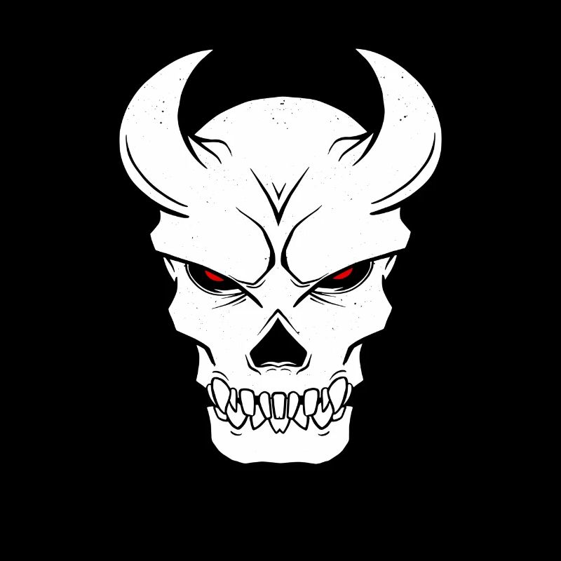 Devil Skull Skull Satan Horns