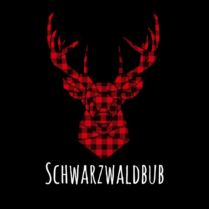 Schwarzwaldbub lustiger Spruch Design Hirsch