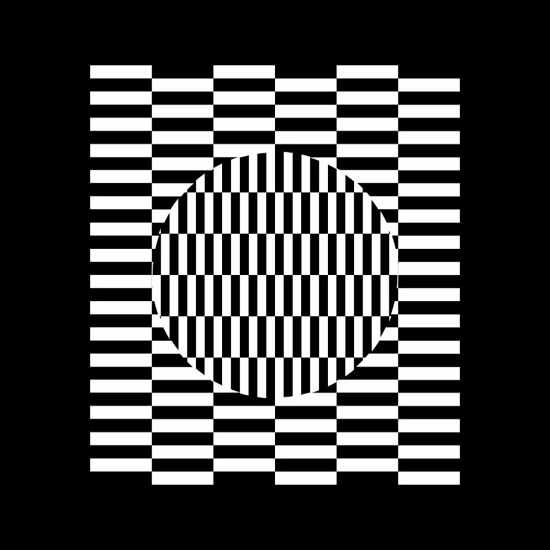 Imagination d'illusion de perception de grille visuelle
