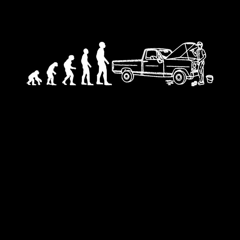 KFZ Mechaniker Werkstatt Evolution - Lustiges