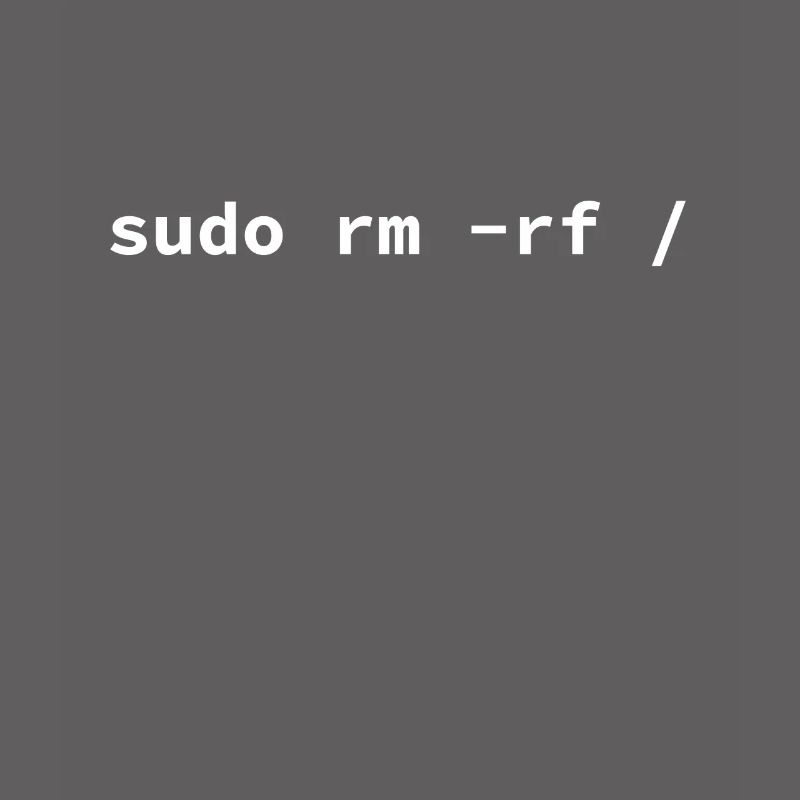 Computer - Sudo rm -rf / Tux Linux Penguin -