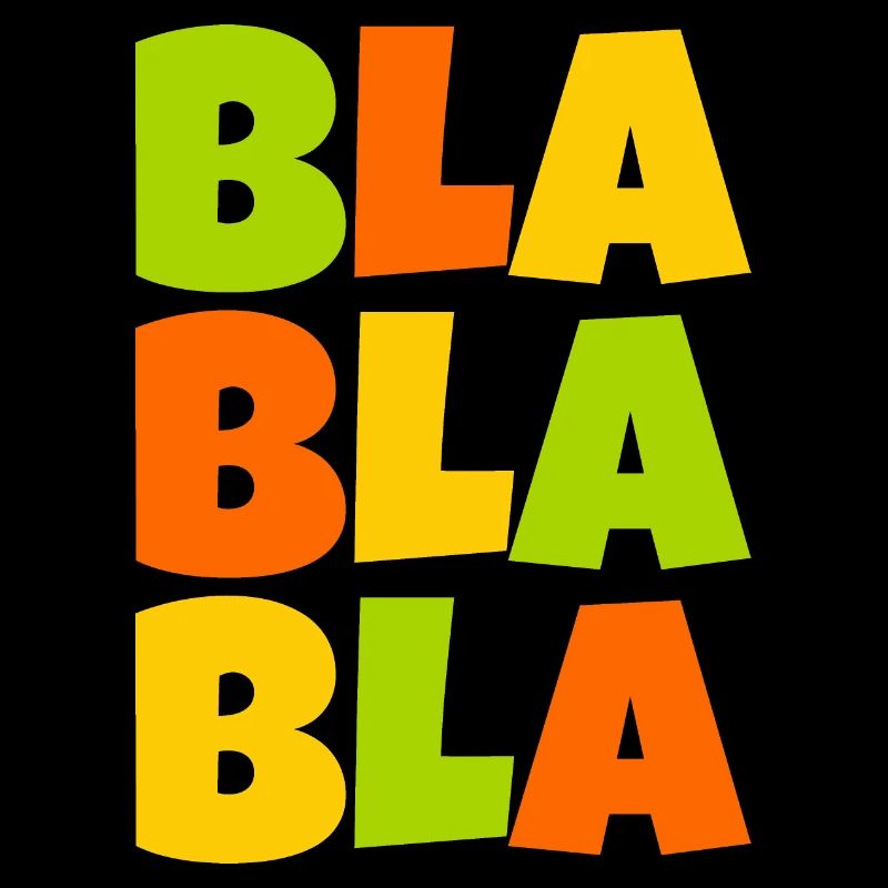 buntes Bla bla bla
