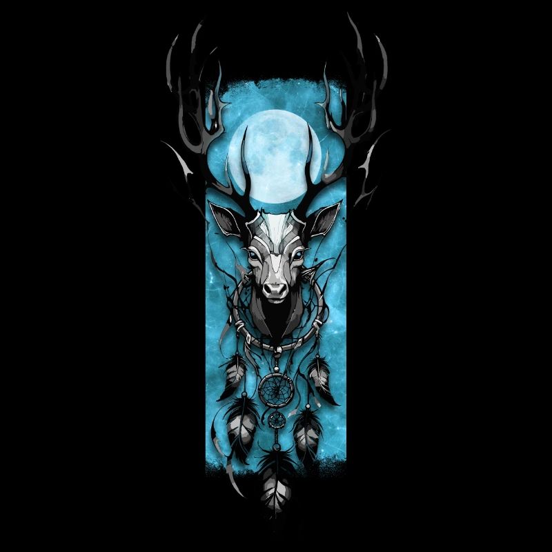 Lunar Harmony: Hirsch und Traumfänger