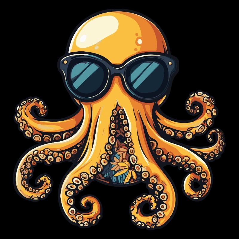 Oktopus Cool Sommer