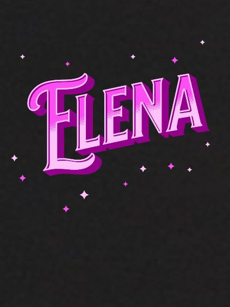 Elena's name personalized