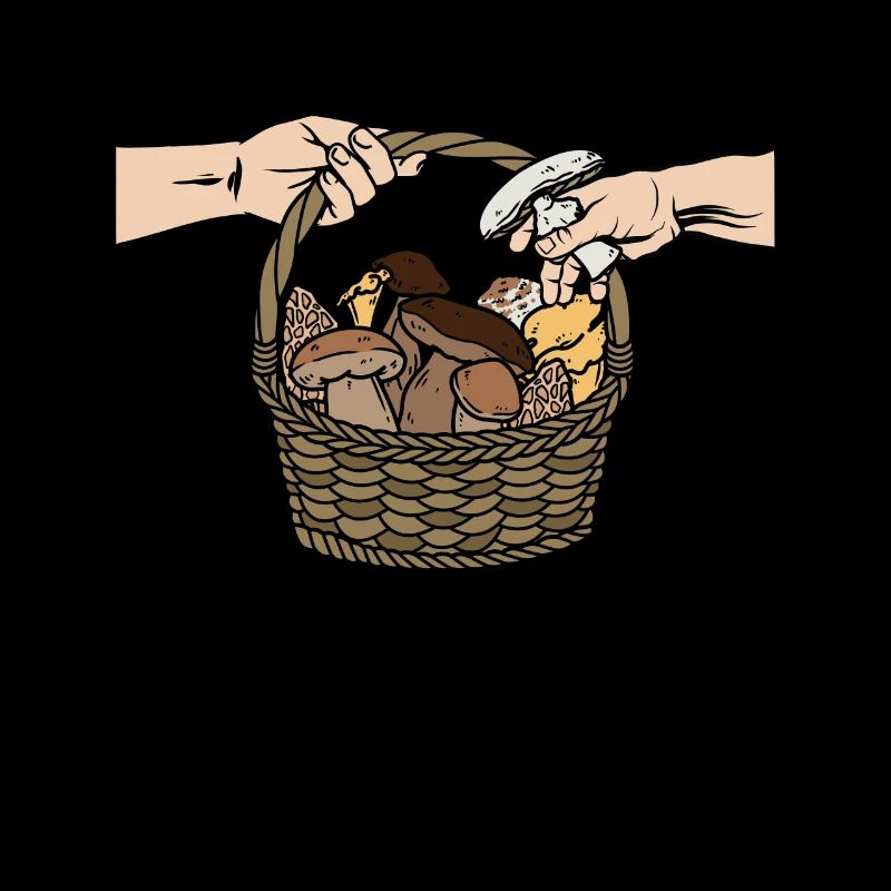 Champignons Drôle de récolte de champignons