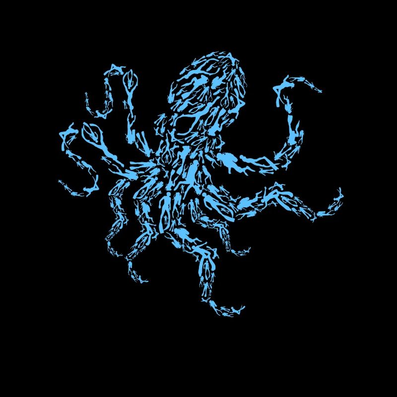 Diver Creative Octopus Kraken Scuba Divers
